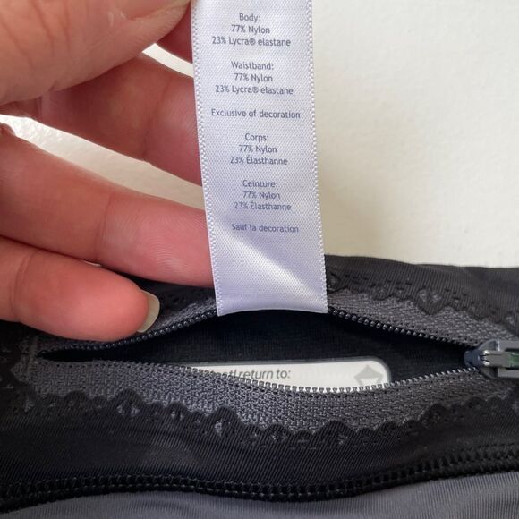 Ivivva Girl’s Elastic Waist Athletic Yoga Leggings Size 12 Grey Black - Picture 15 of 16